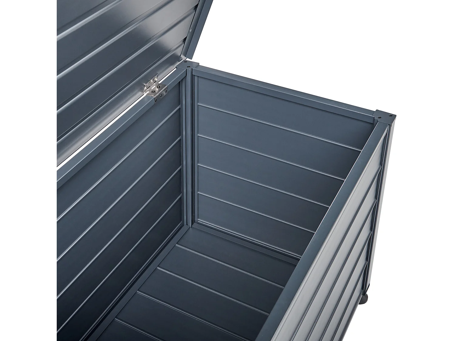 Aufbewahrungsbox CAMPALTO Metall 123 cm 60 cm Dunkelgrau
