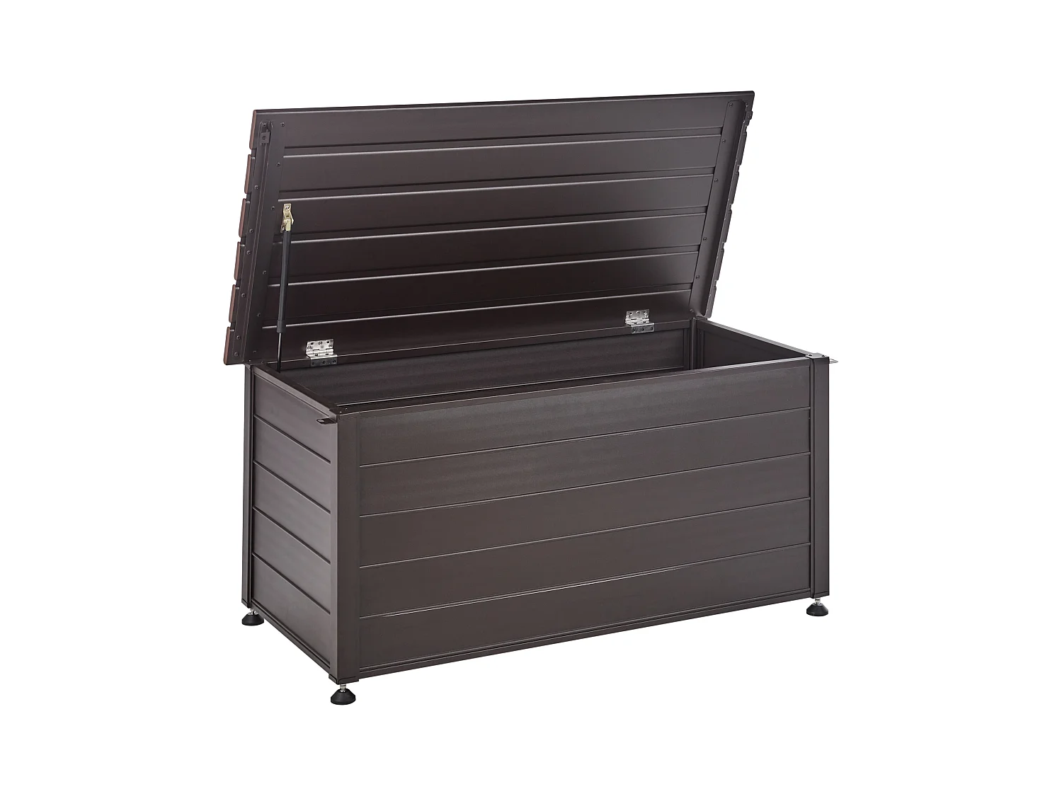 Aufbewahrungsbox CAMPALTO Metall 123 cm 60 cm Dunkelbraun