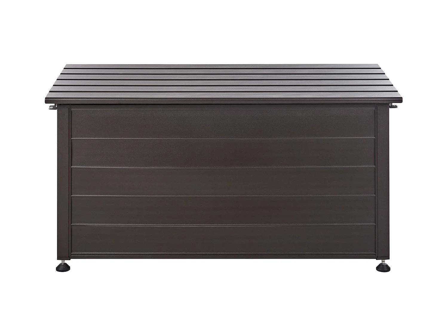 Aufbewahrungsbox CAMPALTO Metall 123 cm 60 cm Dunkelbraun