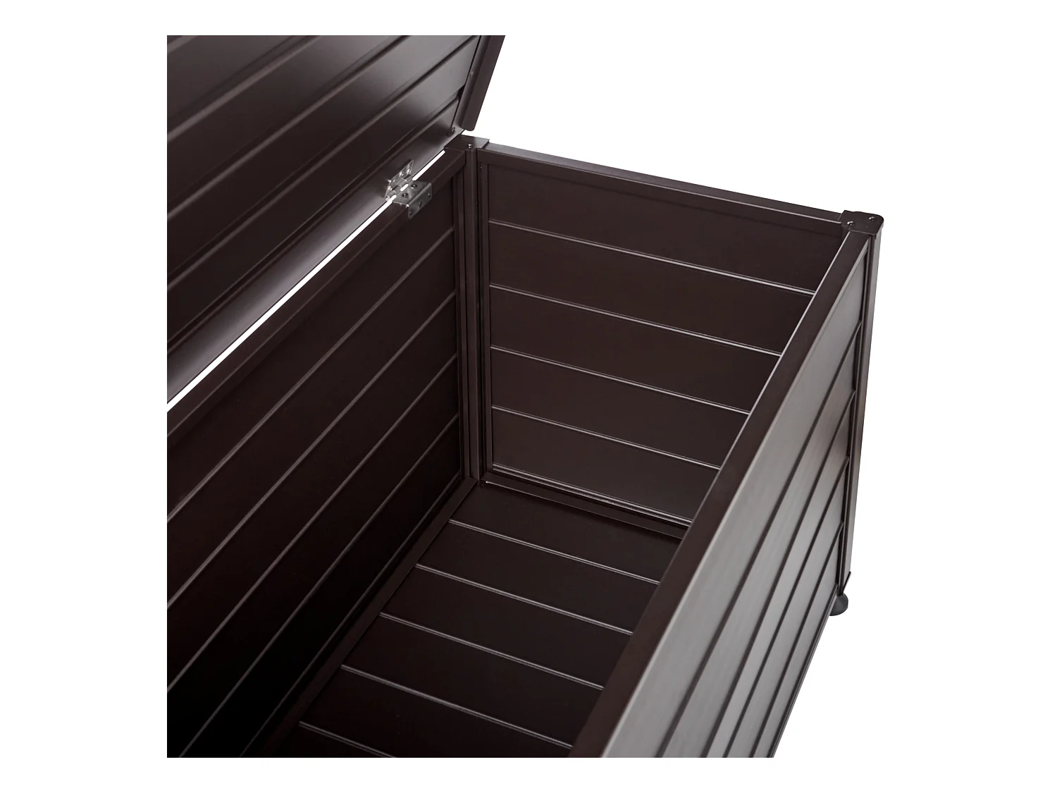 Aufbewahrungsbox CAMPALTO Metall 123 cm 60 cm Dunkelbraun