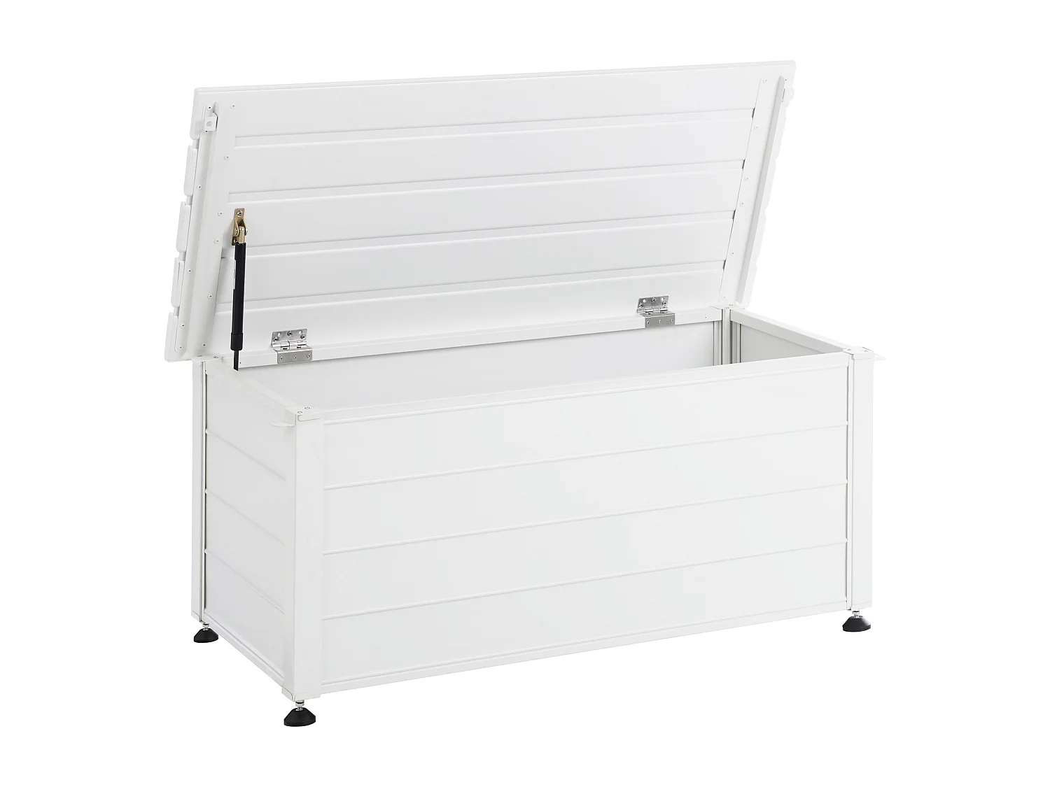 Aufbewahrungsbox CAMPALTO Metall 113 cm 50 cm Weiss