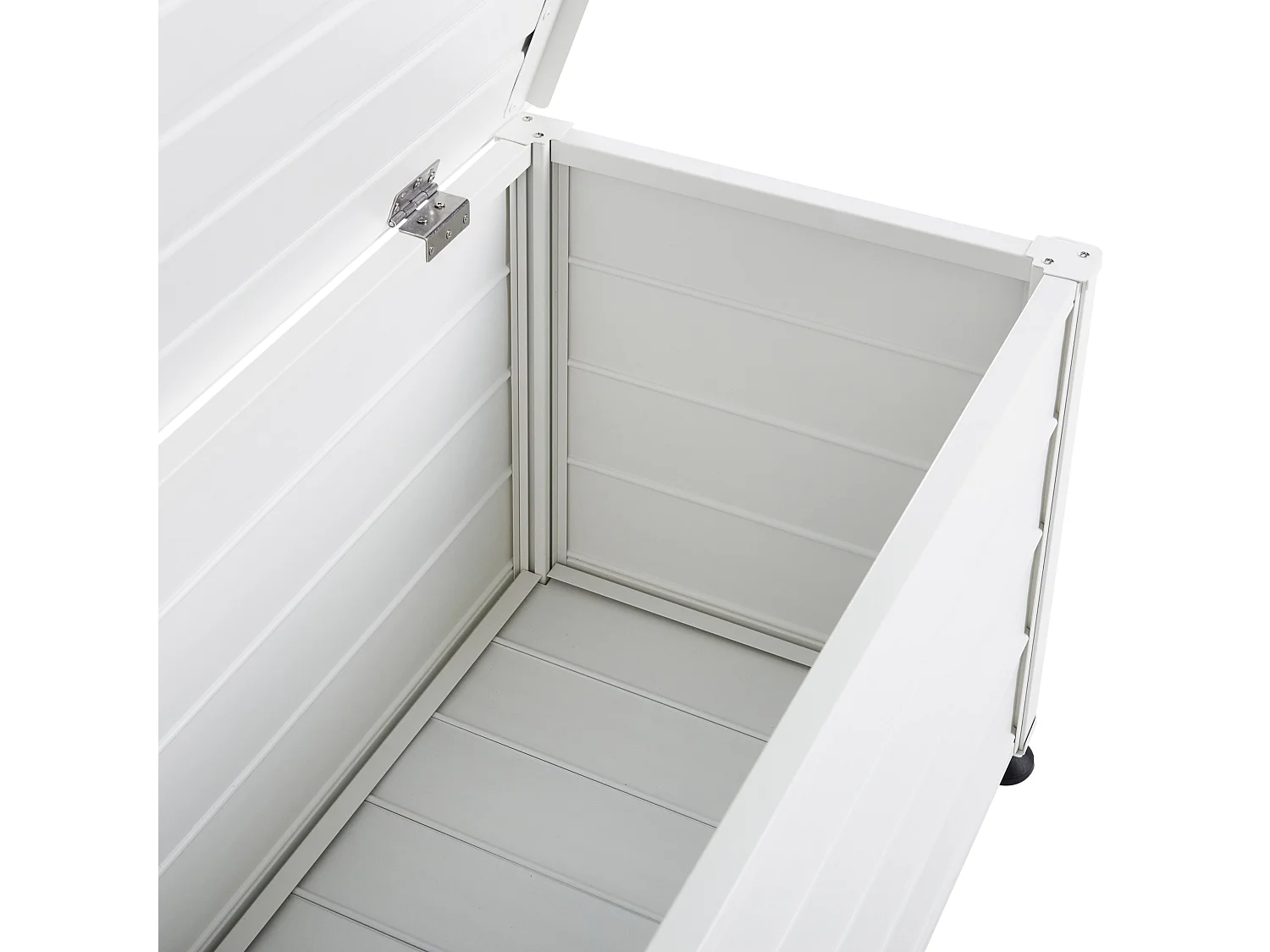 Aufbewahrungsbox CAMPALTO Metall 113 cm 50 cm Weiss
