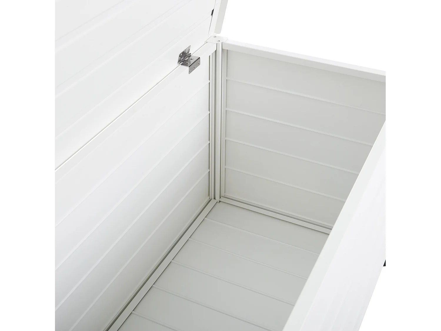 Aufbewahrungsbox CAMPALTO Metall 113 cm 50 cm Weiss