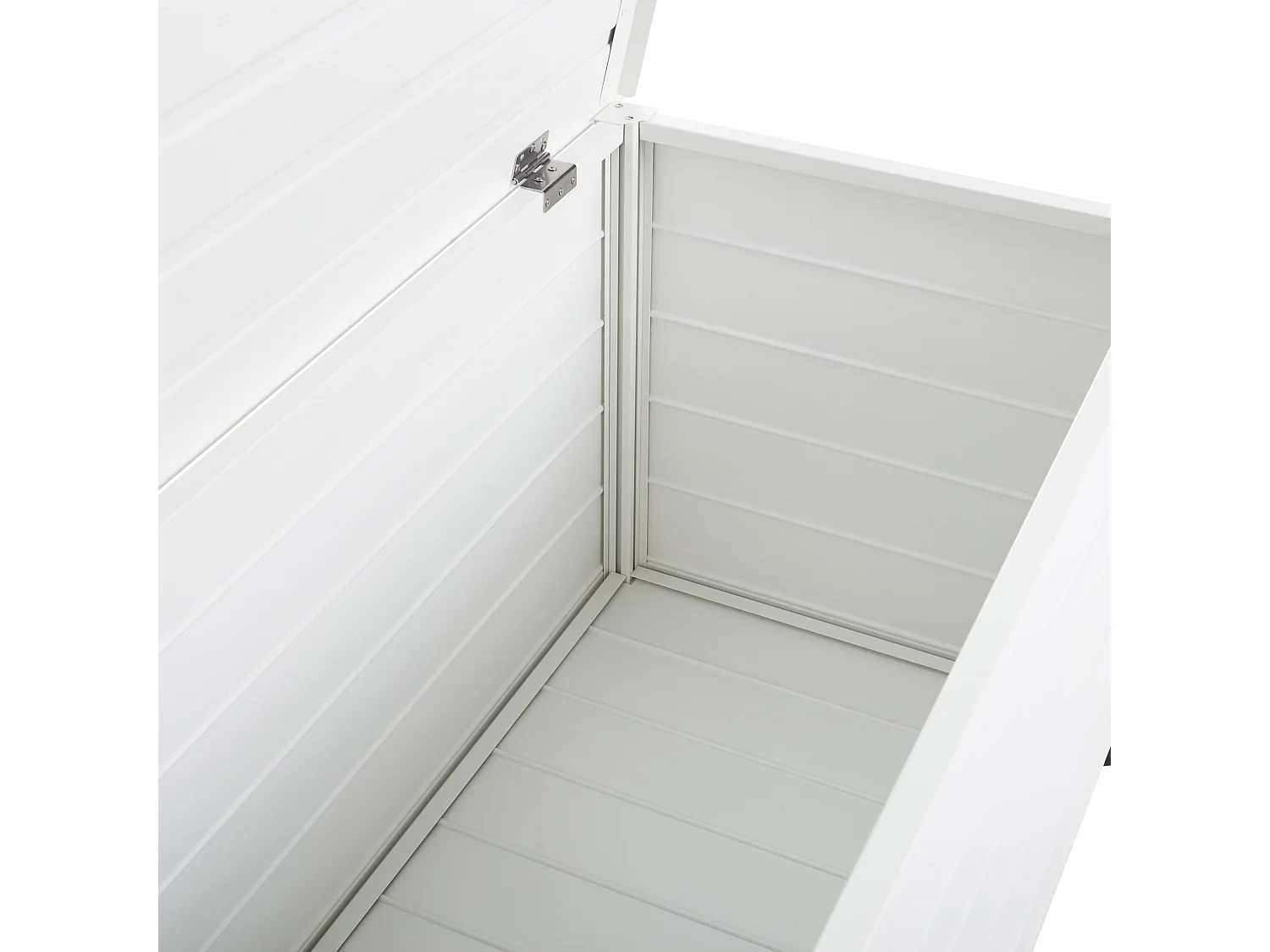 Coffre de rangement CAMPALTO Métal 113 cm 50 cm Blanc