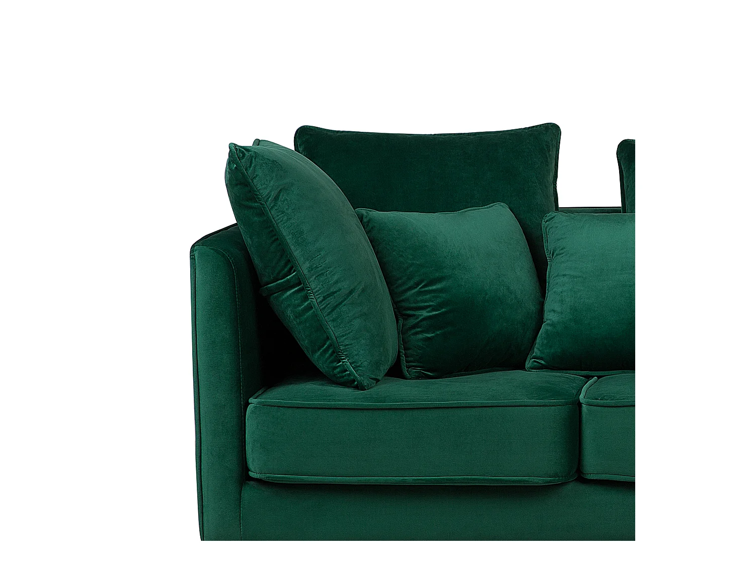 Canapé FENSTAD Velours Vert émeraude 3 places