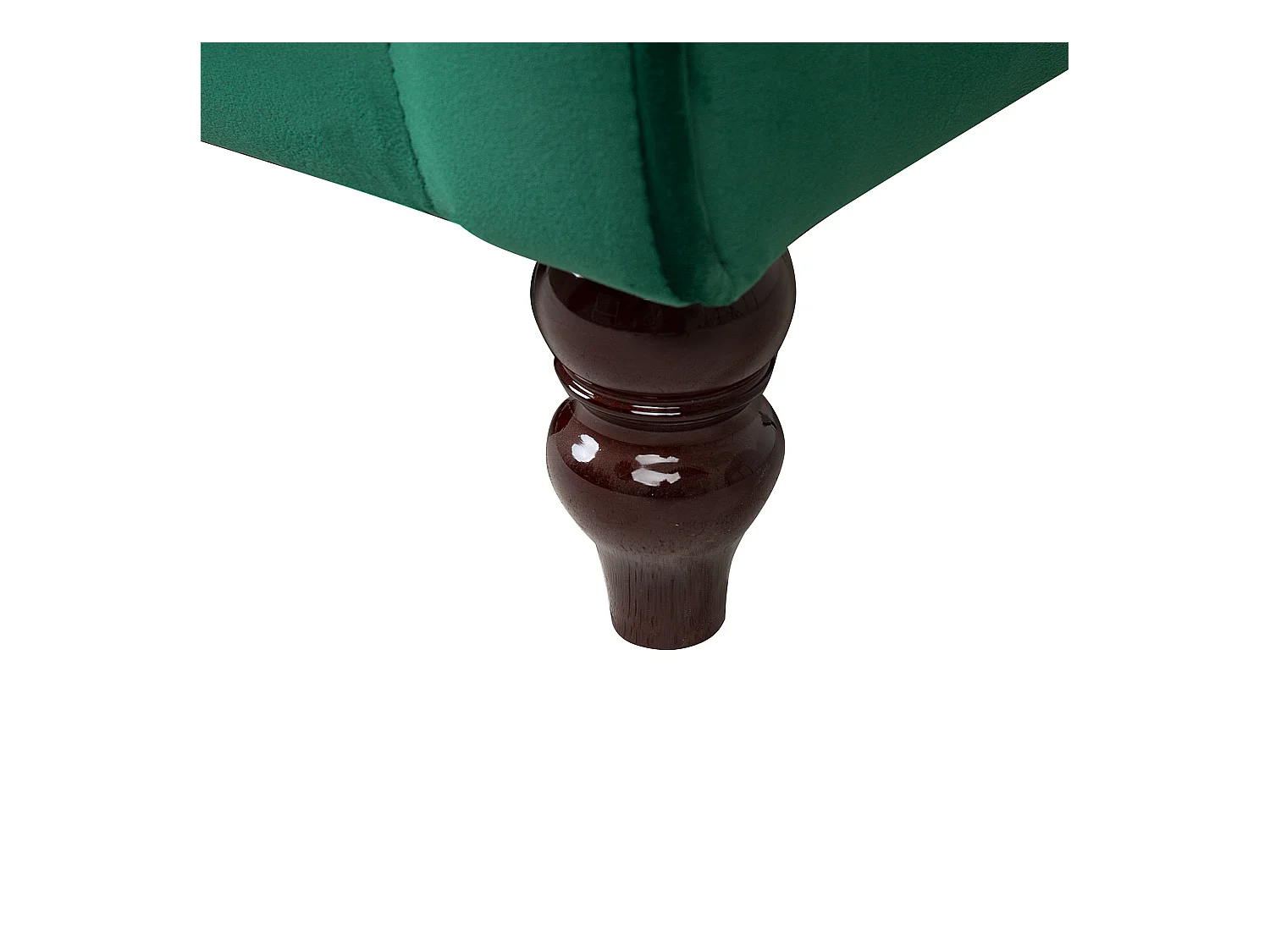 Canapé FENSTAD Velours Vert émeraude 3 places