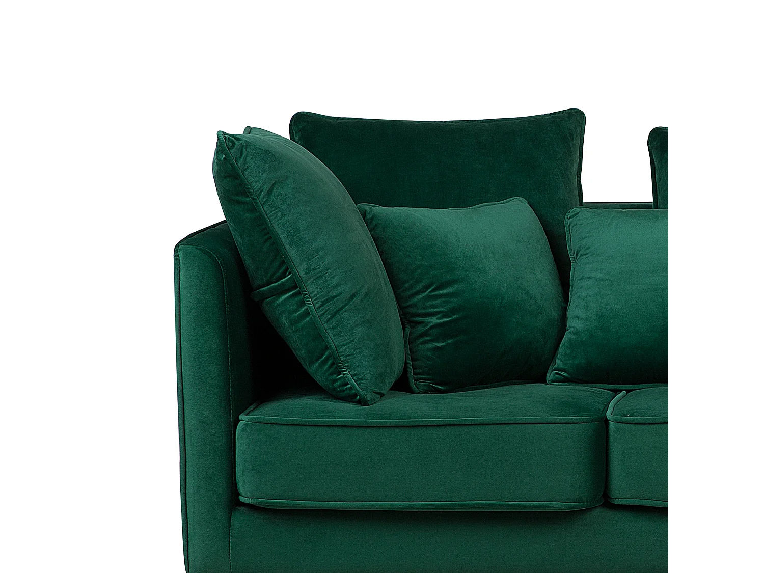 Canapé FENSTAD Velours Vert émeraude 3 places