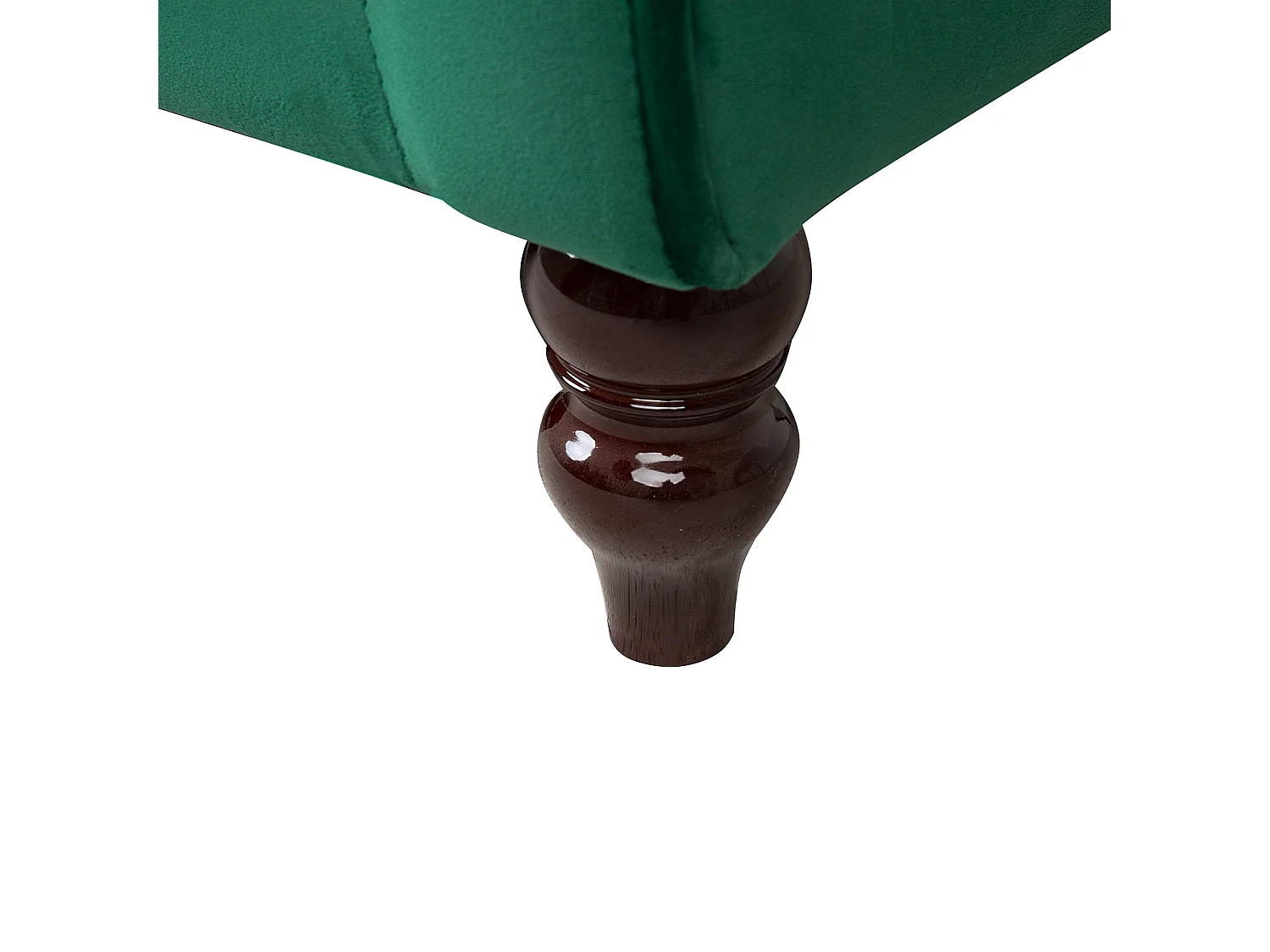 Canapé FENSTAD Velours Vert émeraude 3 places