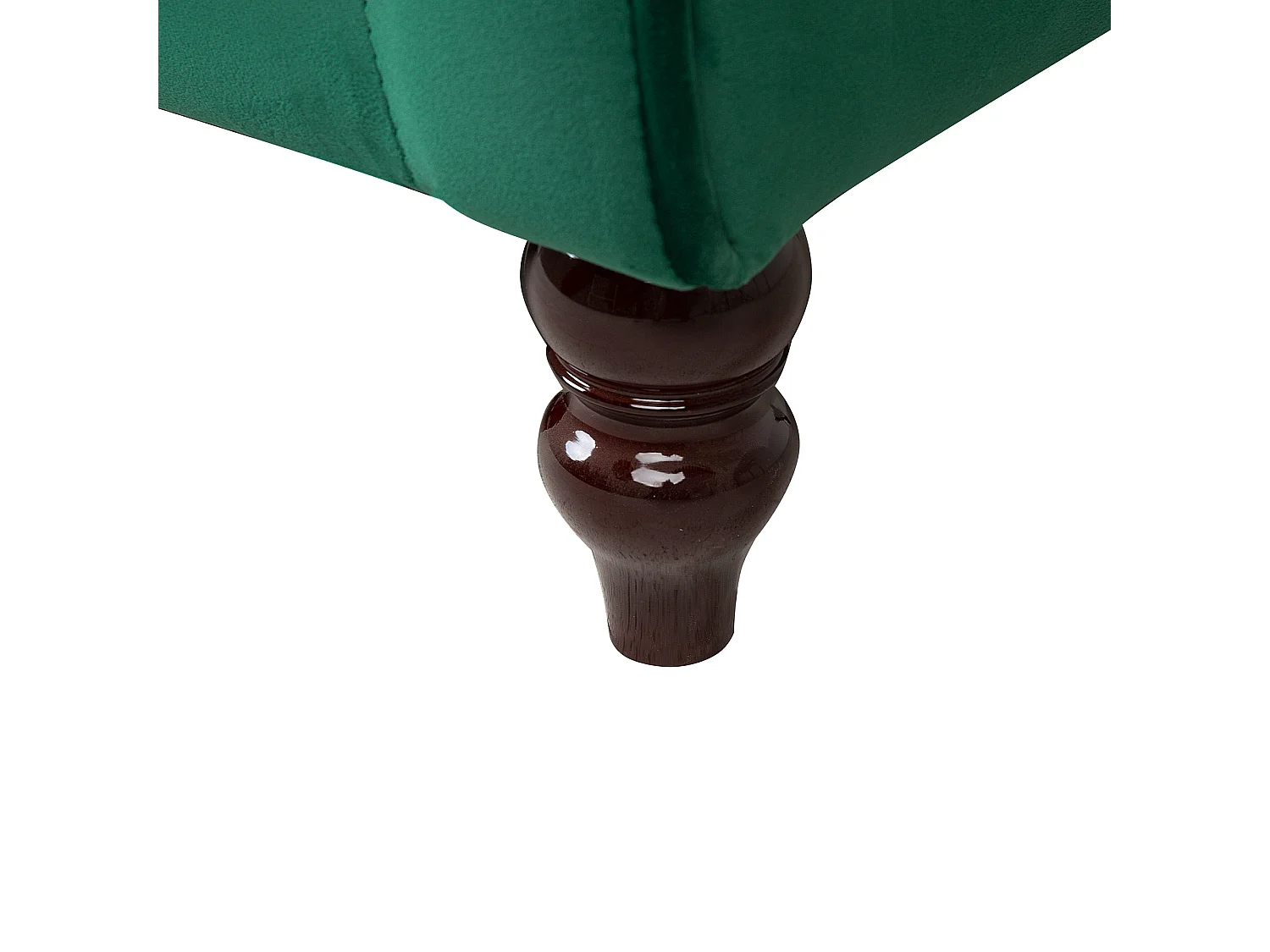 Canapé FENSTAD Velours Vert émeraude 3 places