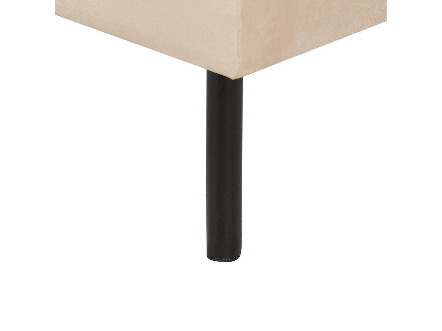 Ottomaan VINTERBRO Fluweel Beige