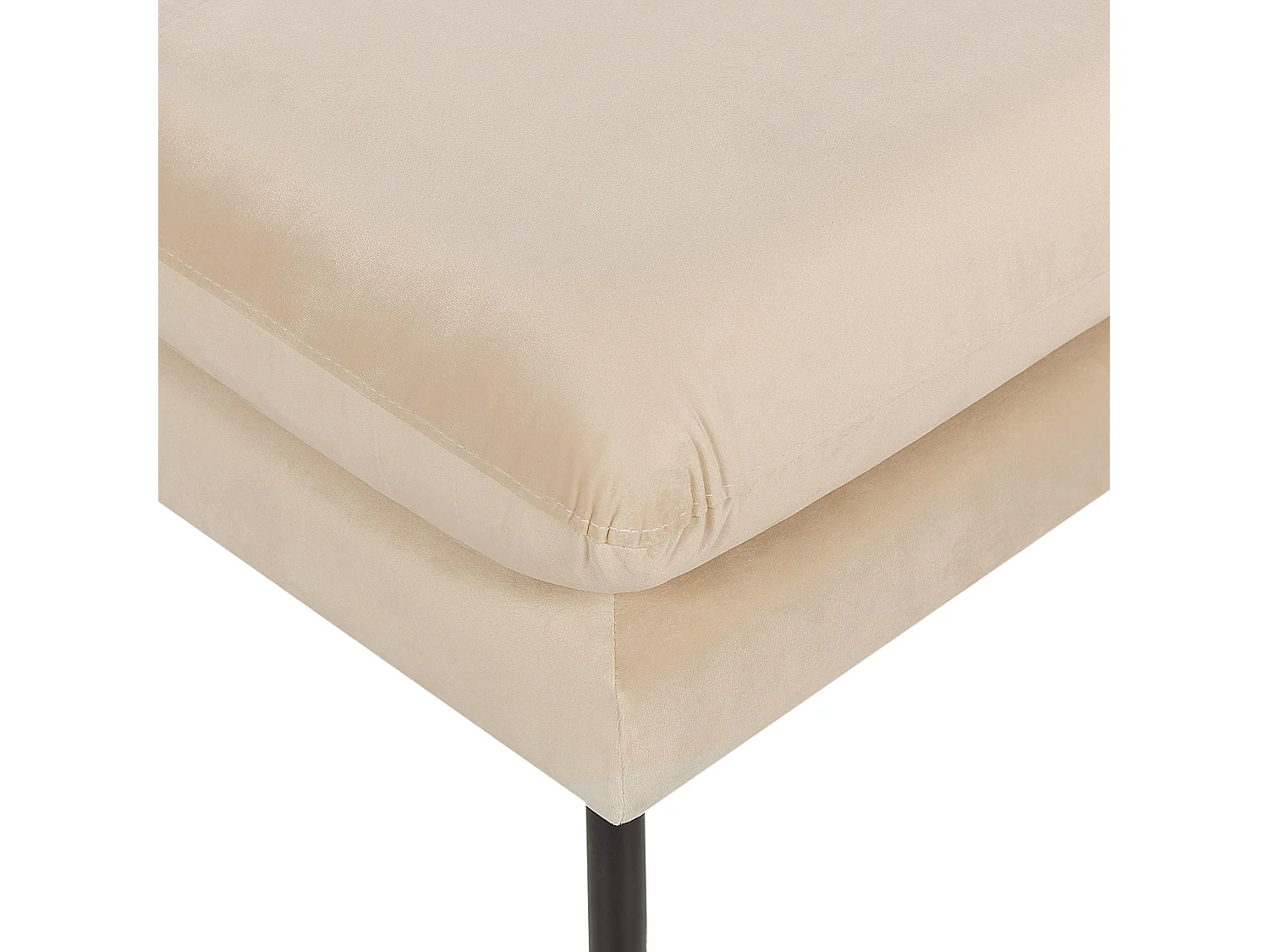 Ottoman VINTERBRO Velours Beige