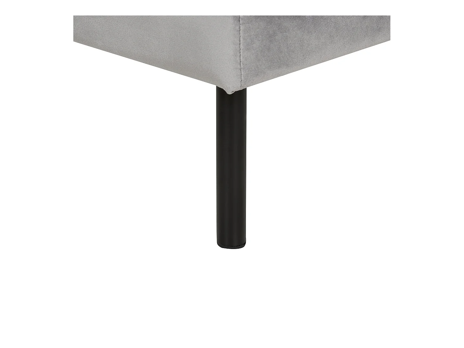 Ottomaan VINTERBRO Fluweel Grijs