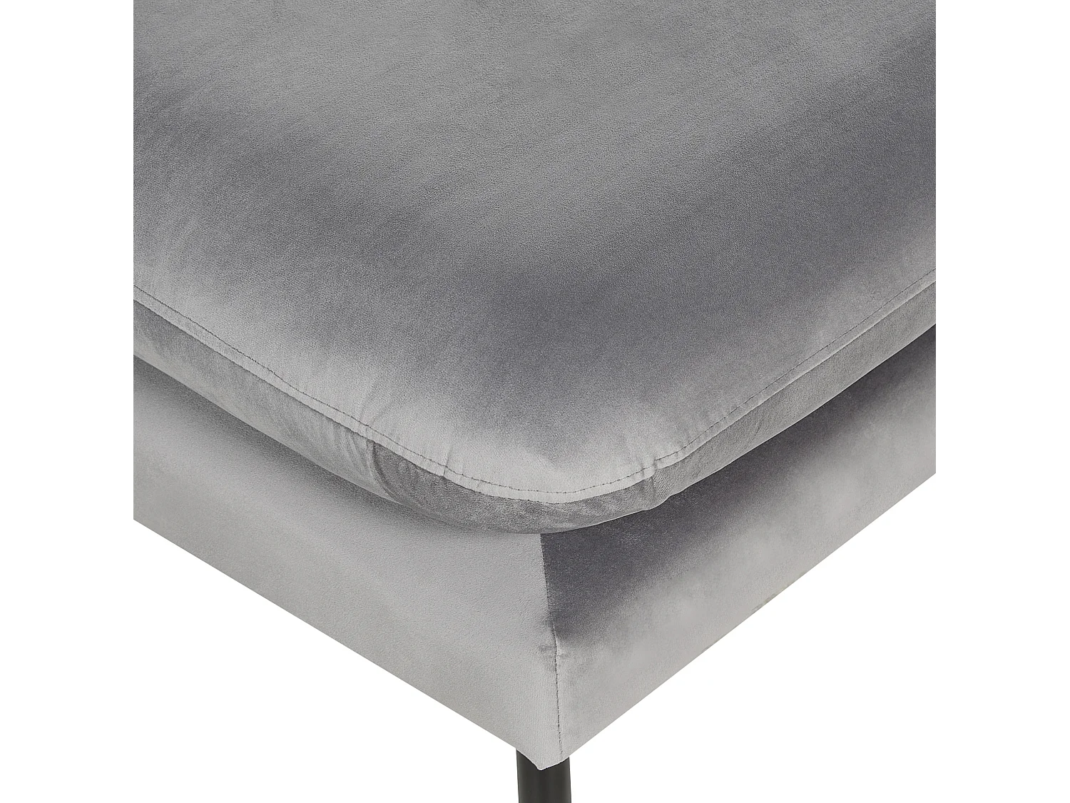 Ottoman VINTERBRO Velours Gris