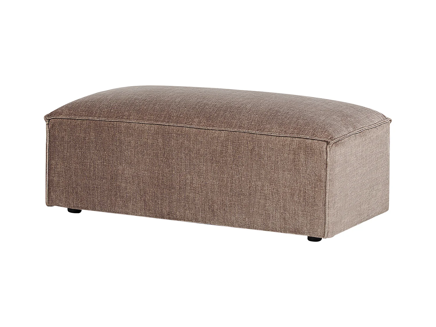 Ottoman HELLNAR Tissu Marron clair