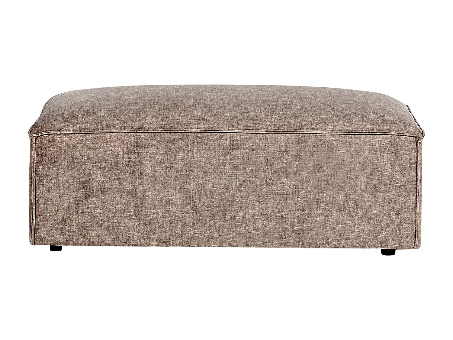 Ottoman HELLNAR Tissu Marron clair