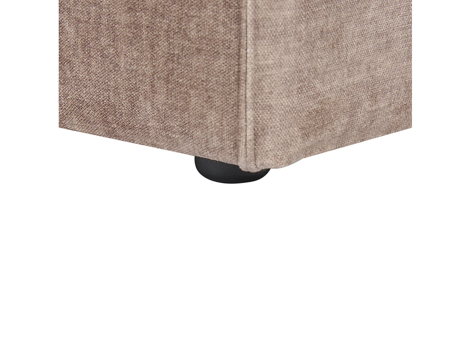 Ottoman HELLNAR Tissu Marron clair