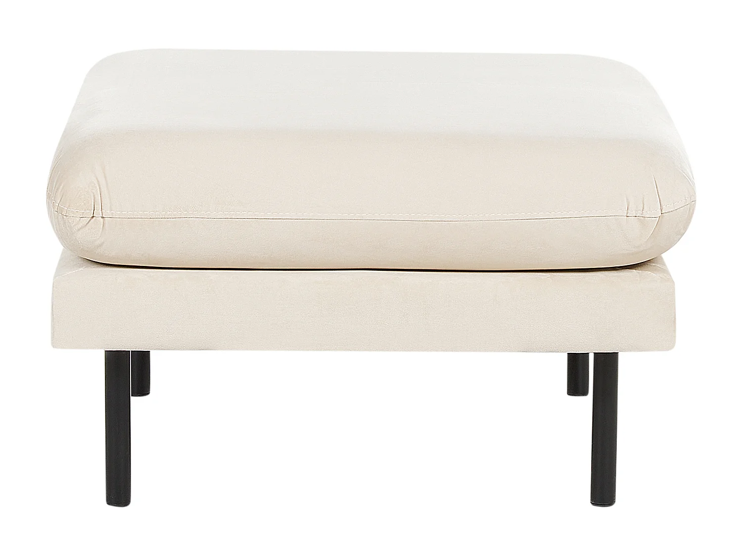 Ottoman VINTERBRO Velours Beige clair