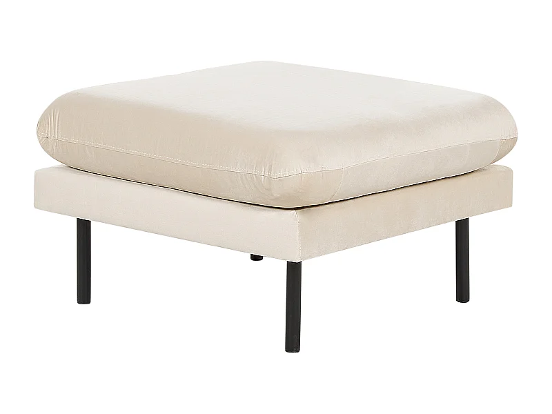 Ottoman VINTERBRO Velours Beige clair