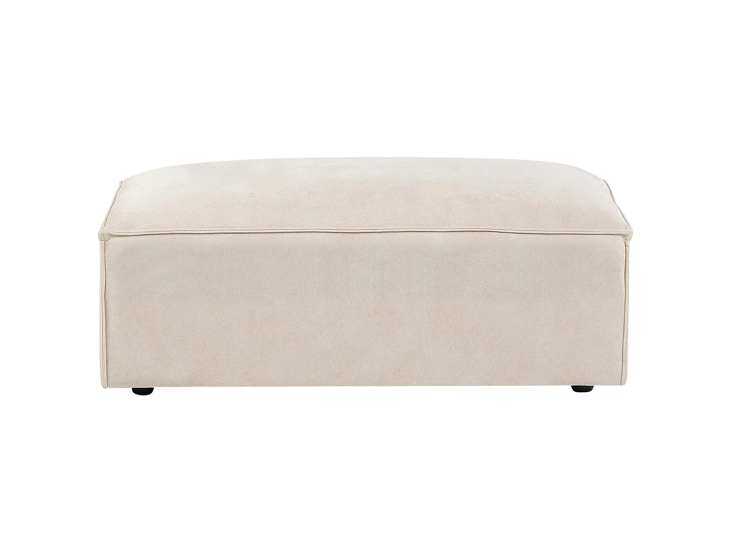 Ottomana HELLNAR Velluto Beige chiaro