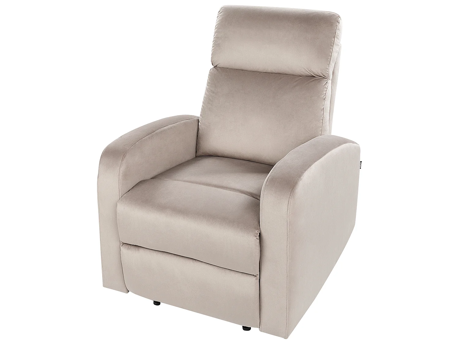 Fauteuil inclinable VERDAL Velours Taupe