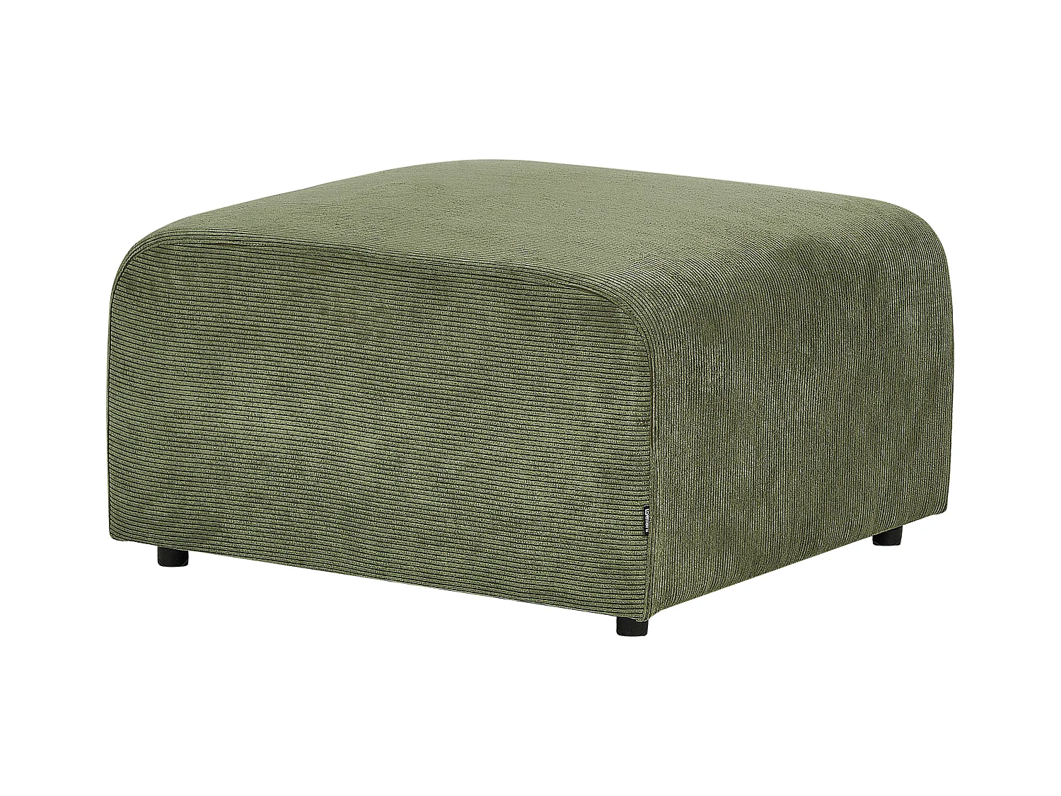 Ottoman FALSTERBO Velours côtelé Vert