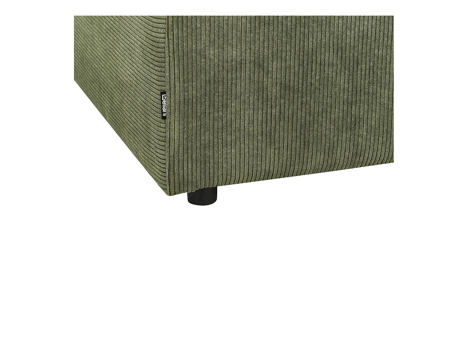 Ottoman FALSTERBO Velours côtelé Vert