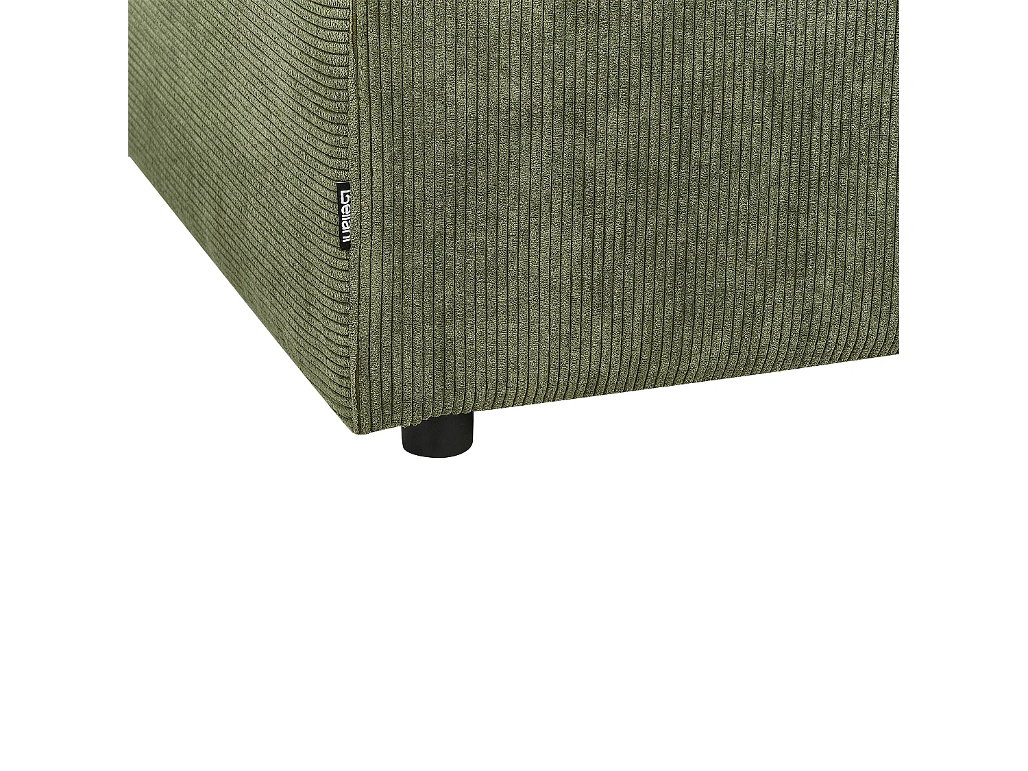 Ottoman FALSTERBO Velours côtelé Vert