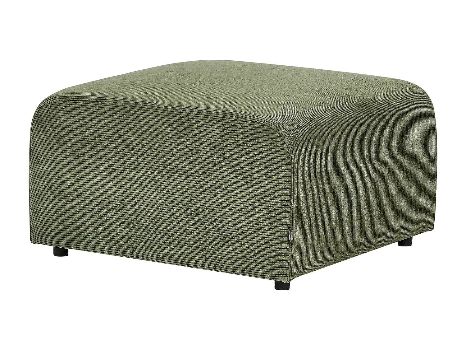 Ottoman FALSTERBO Velours côtelé Vert