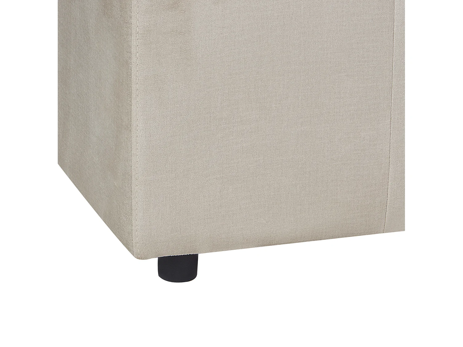 Ottomane FALSTERBO Samtstoff Beige