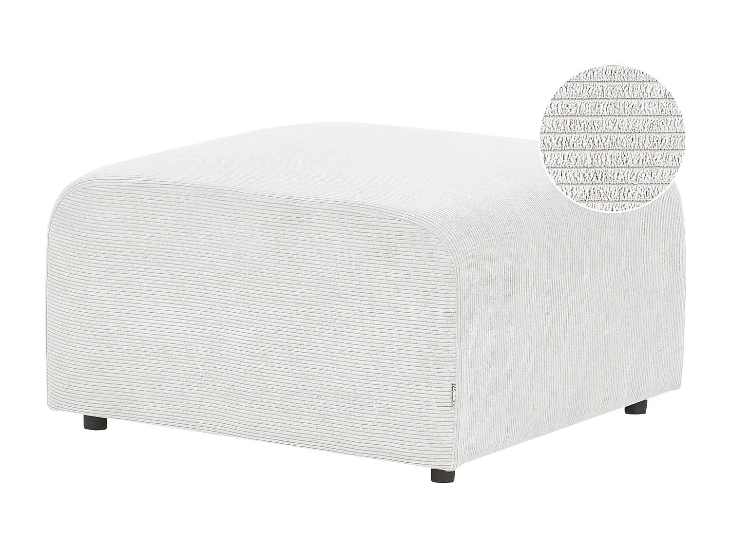 Ottomane FALSTERBO Cord Cremeweiss