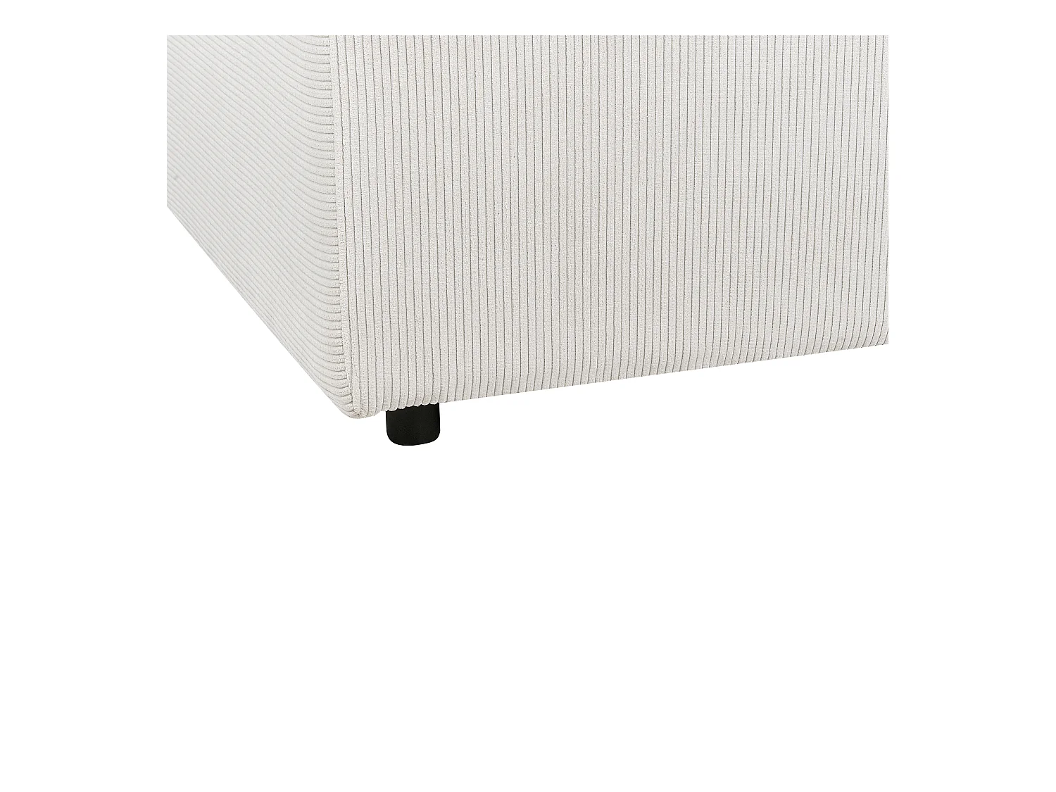 Ottomana FALSTERBO Velluto a coste Bianco sporco