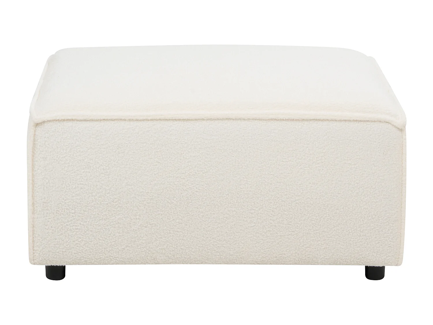 Ottoman ARDAL Bouclé Blanc cassé