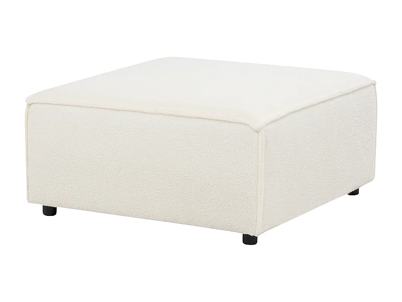 Ottoman ARDAL Bouclé Blanc cassé