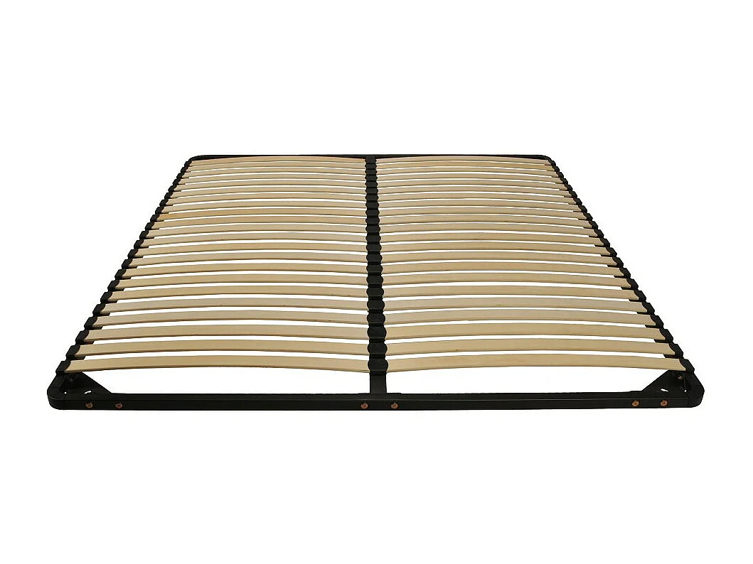 Sommier Métal RENO22 140x200 + 1 pied amovible / Noir