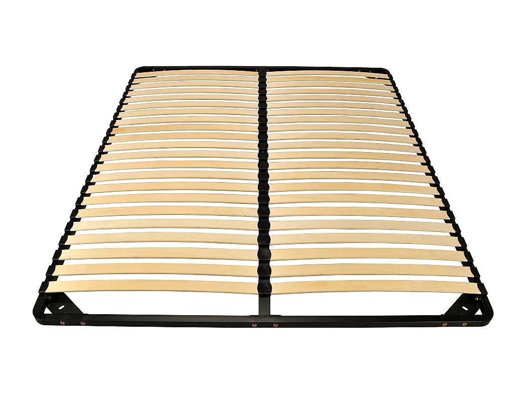 Sommier Métal RENO22 140x200 + 1 pied amovible / Noir