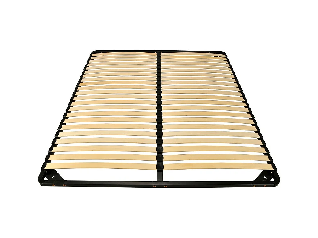 Sommier Métal RENO22 140x200 + 1 pied amovible / Noir