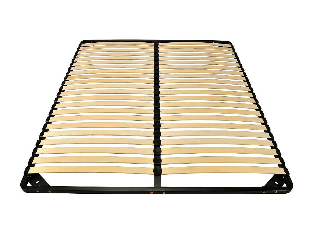 Sommier Métal RENO22 140x200 + 1 pied amovible / Noir