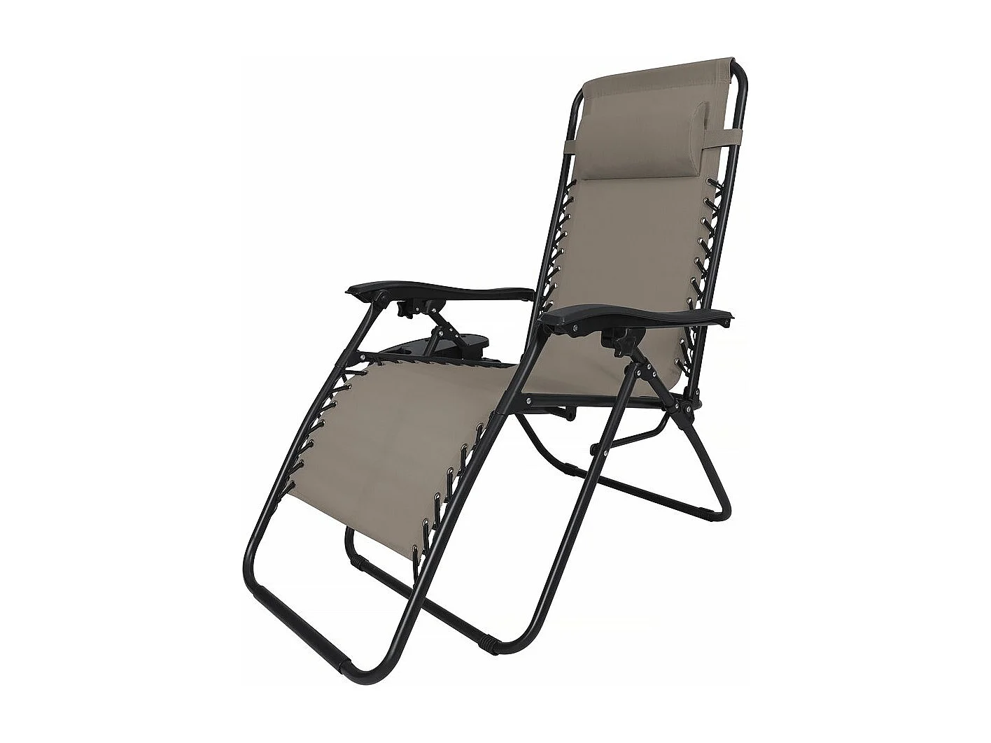 Fauteuil de jardin relax zéro gravité "Sintra" - Taupe