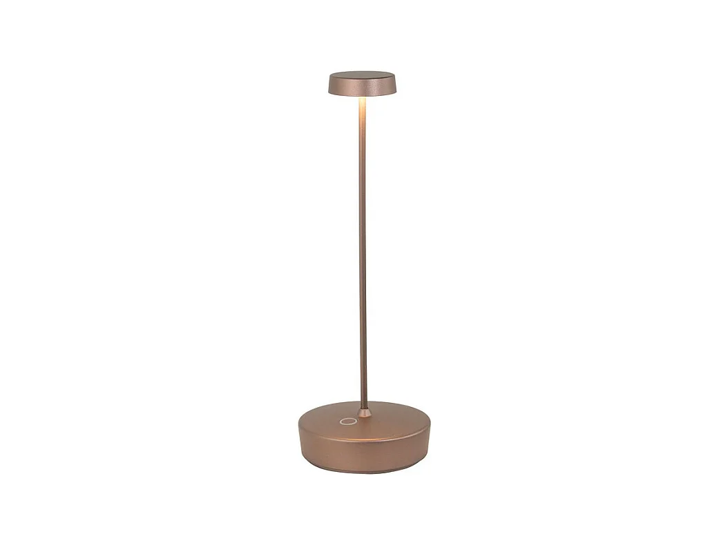 Lampe de table LED Swap bronze mate, rechargeable et réglable avec une autonomie jusqu'à 12 heures