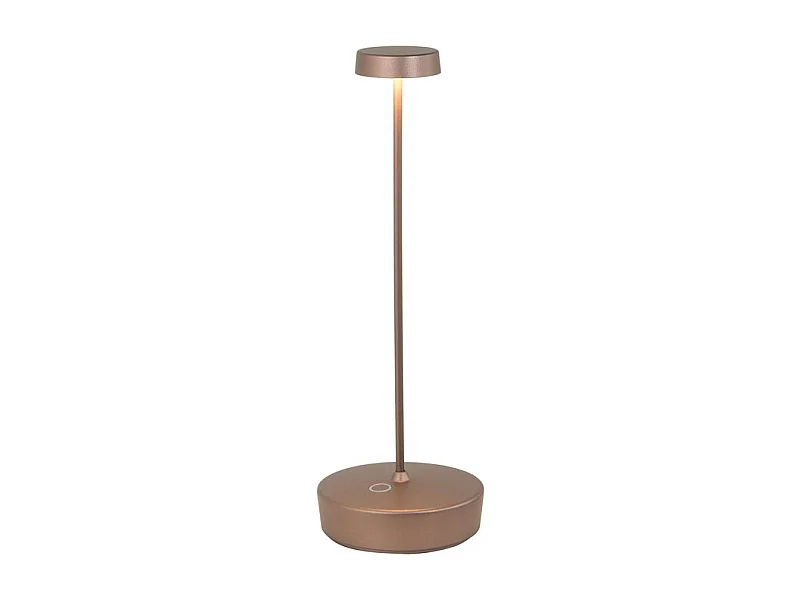 Lampe de table LED Swap bronze mate, rechargeable et réglable avec une autonomie jusqu'à 12 heures