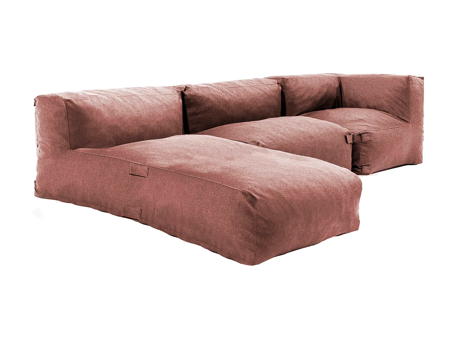 Salon de jardin modulable 3 places terracotta - Mixi