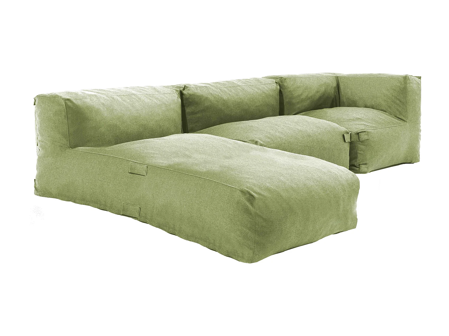 Salon de jardin modulable 3 places vert cactus - Mixi