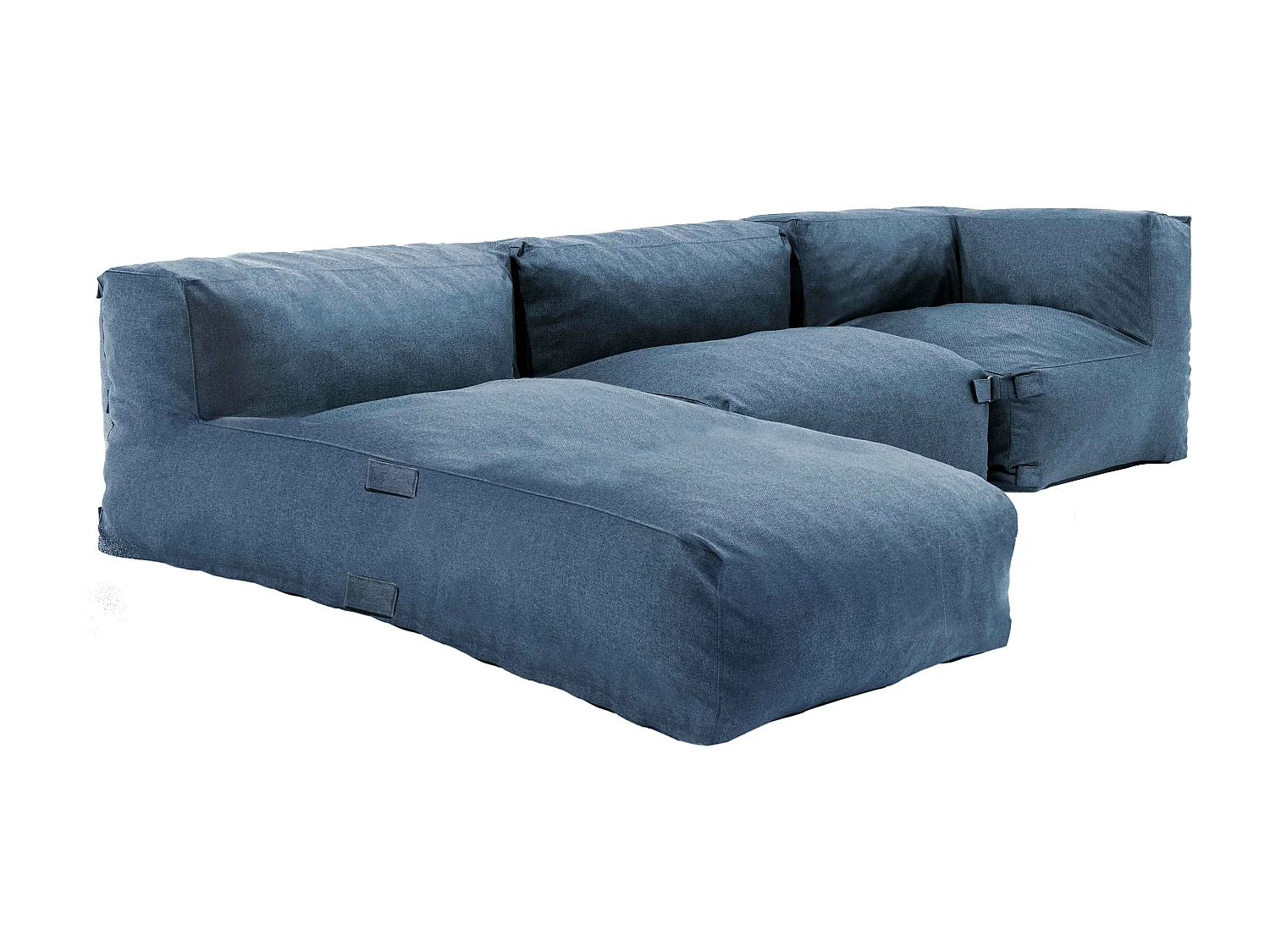 Salon de jardin modulable 3 places bleu pacific - Mixi