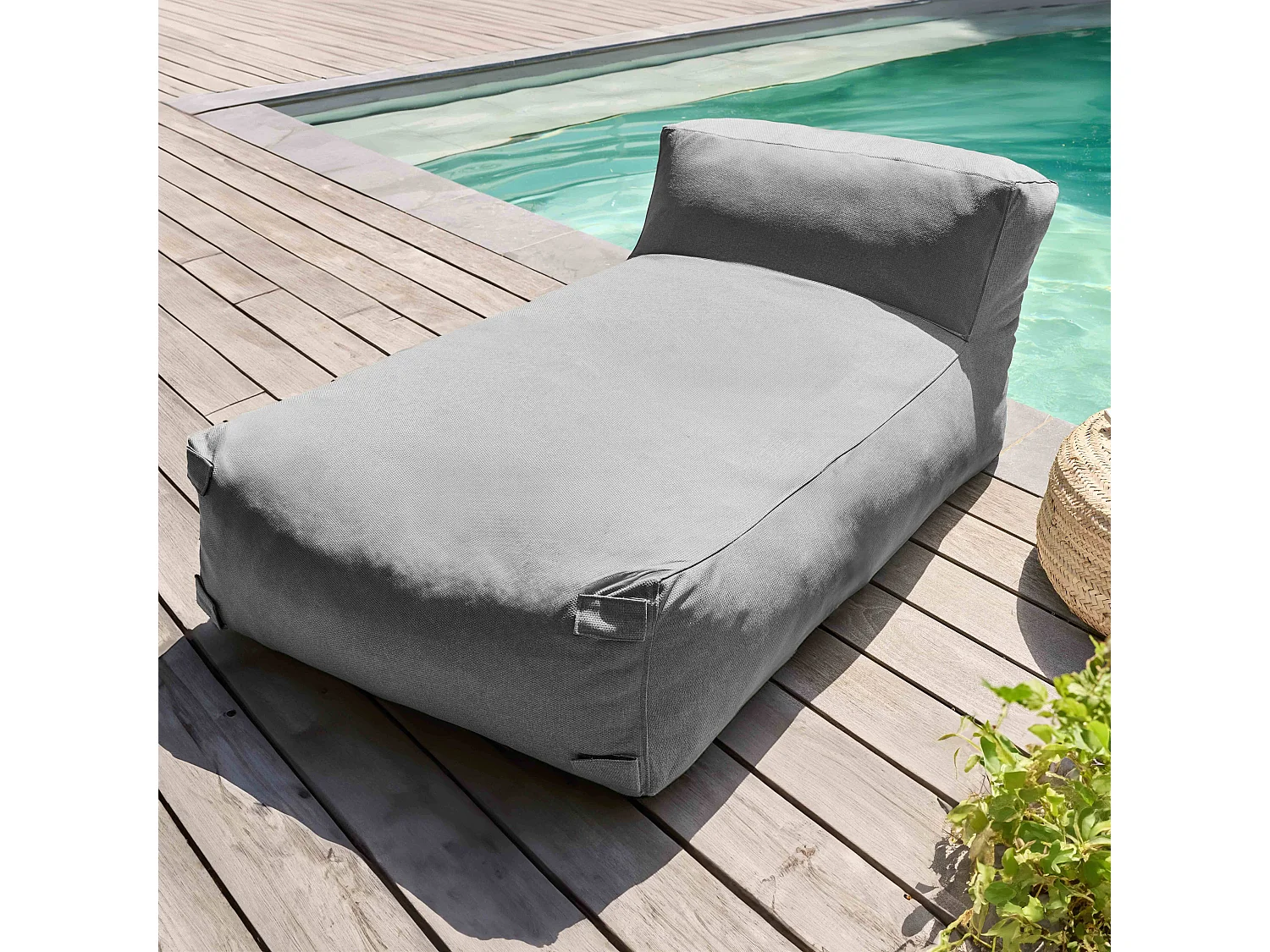 Salon de jardin modulable 3 places gris - Mixi