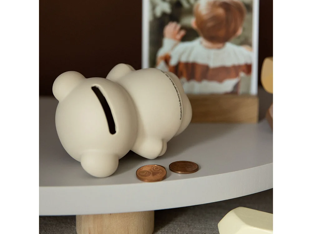 Tirelire Boris H14cm Beige  Atelier Pierre