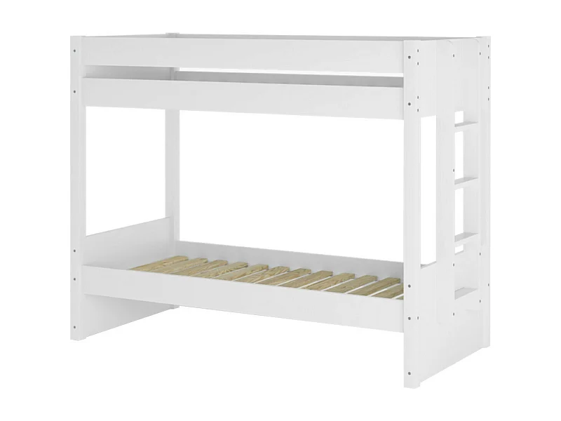 Lit superposé 80x200 cm bois massif blanc ELORA
