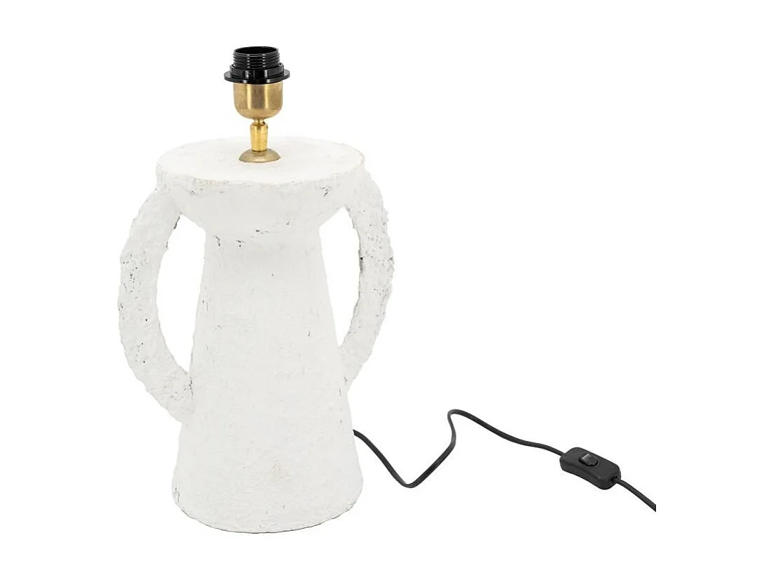 Pied de lampe original en papier mâché Amphore