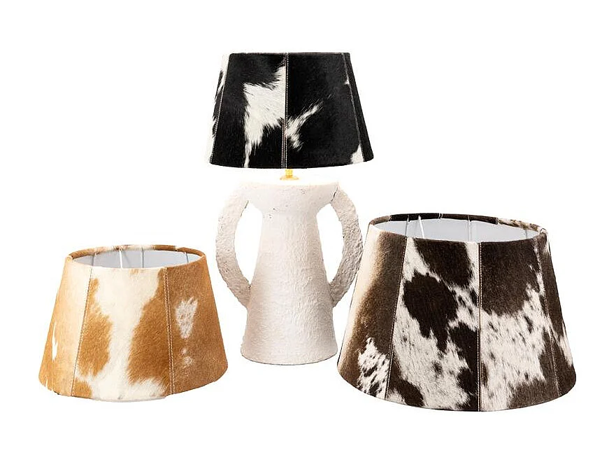 Pied de lampe original en papier mâché Amphore