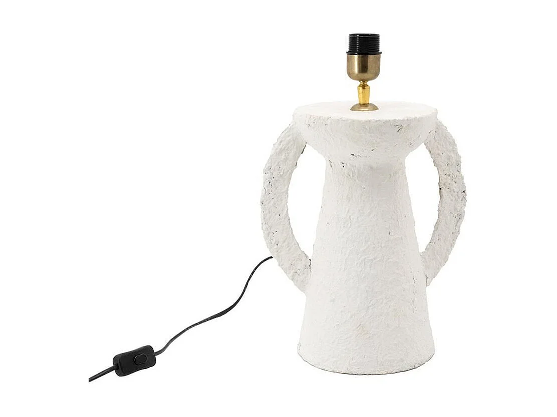 Pied de lampe original en papier mâché Amphore