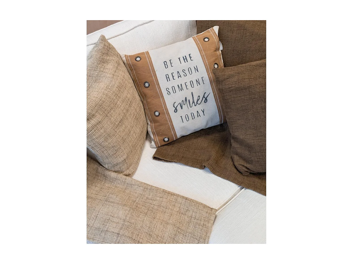 Coussins en coton et flex Lot de 2